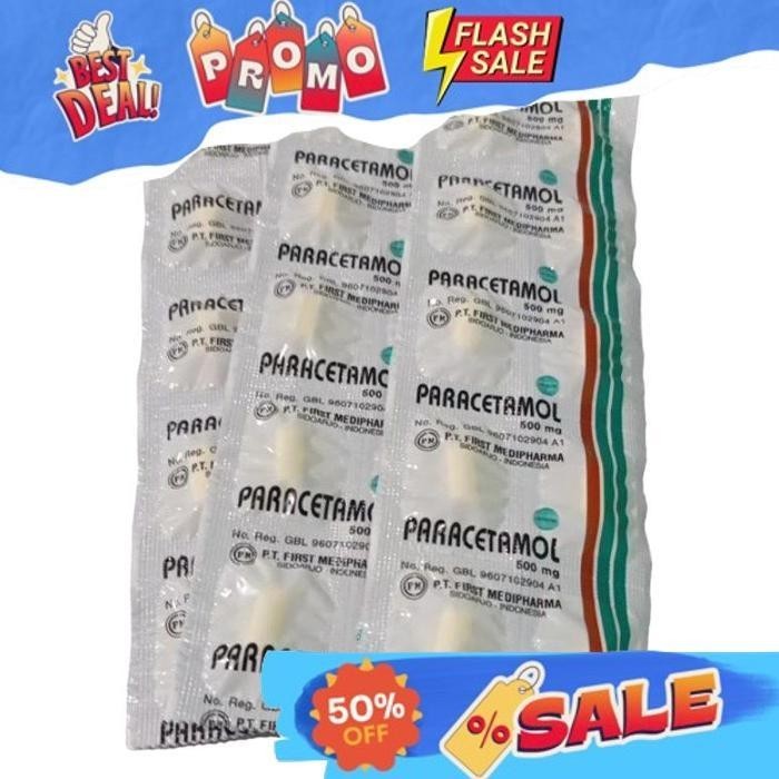 Jual VIRAL COD PARACETAMOL 500MG PER STRIP ISI 10 TABLET VIRAL | Shopee ...