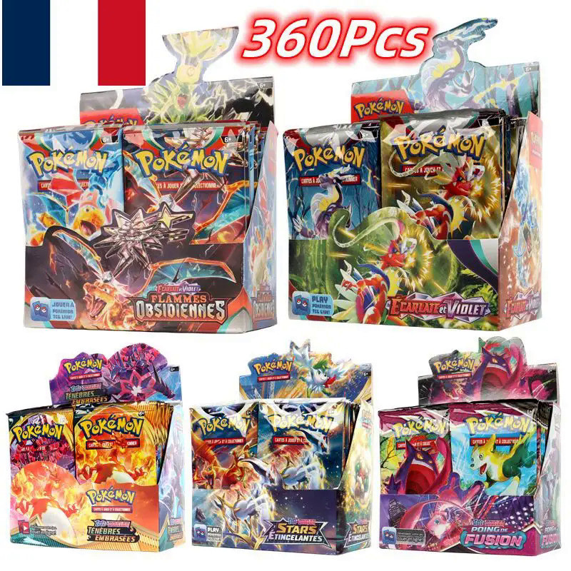 Jual French Pokmon TCG: 360Pcs Scarlet & Violet Obsidian Flames Booster  Box Pokemon Cards 36 Pack Box | Shopee Indonesia