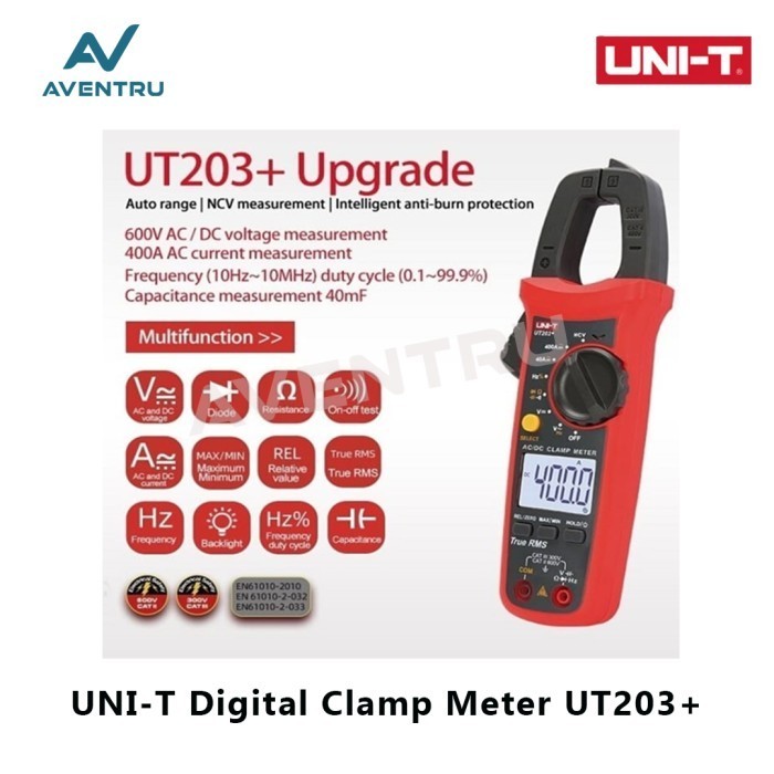 Jual NEW SERIES UNI-T UT203+ UT 203+ CLAMP METER MULTIMETER DIGITAL ...
