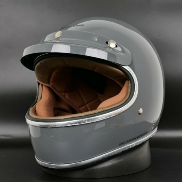 Jual HELM CARGLOSS CAFE RACER HOWARD SMITH LIST CHROME - DARK GREY ...
