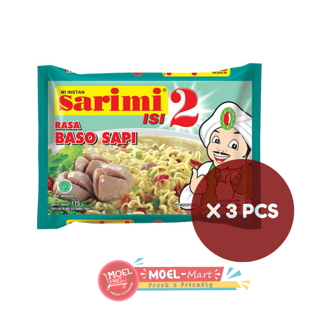 Jual SARIMI Isi 2 Rasa Baso Sapi 3pcs x 115gr | Shopee Indonesia