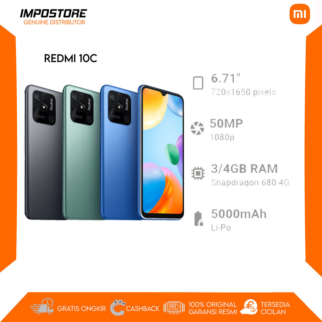Jual Xiaomi Redmi 10c Bekas Terlengkap & Harga Terbaru Juli 2026 ...