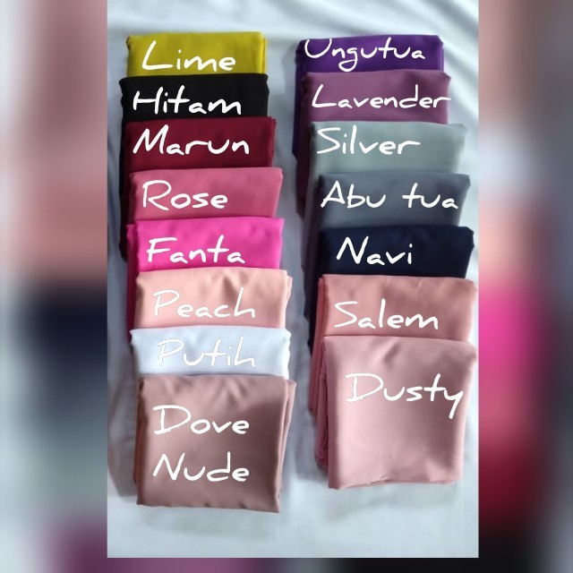 Jual AAf Wolfis Hijab Jilbab Segi Empat Syari 130X130 Bahan Wolfis