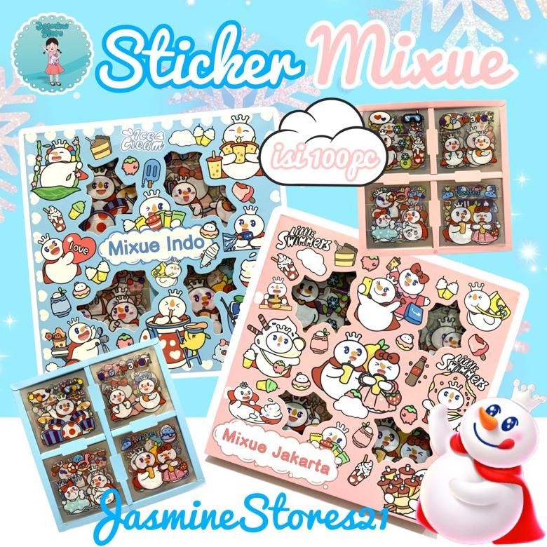 Jual STIKER MIXUI SNOW KING ISI 100 LEMBAR/STICKER MIXUI READY STOCK ...