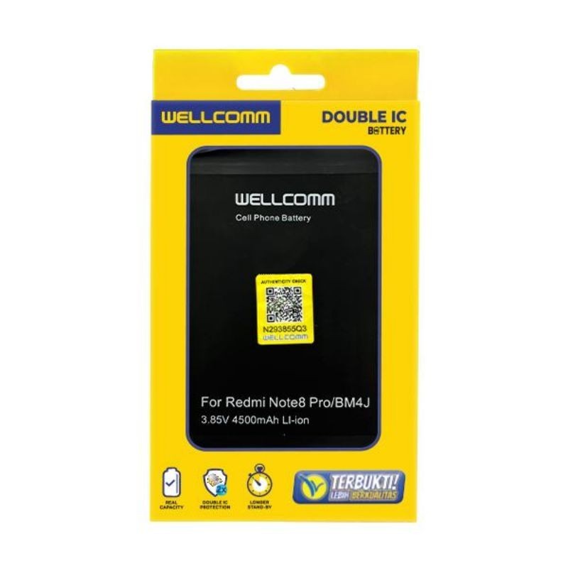 Jual Battery Baterai XM REDMI NOTE8 PRO/BM4J Wellcomm Double IC 4500mAh ...