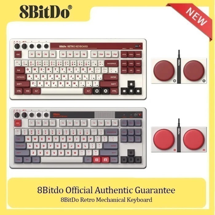 Jual Ready 8Bitdo Retro Mechanical Gaming Keyboard Hotswappable 87 Keys ...