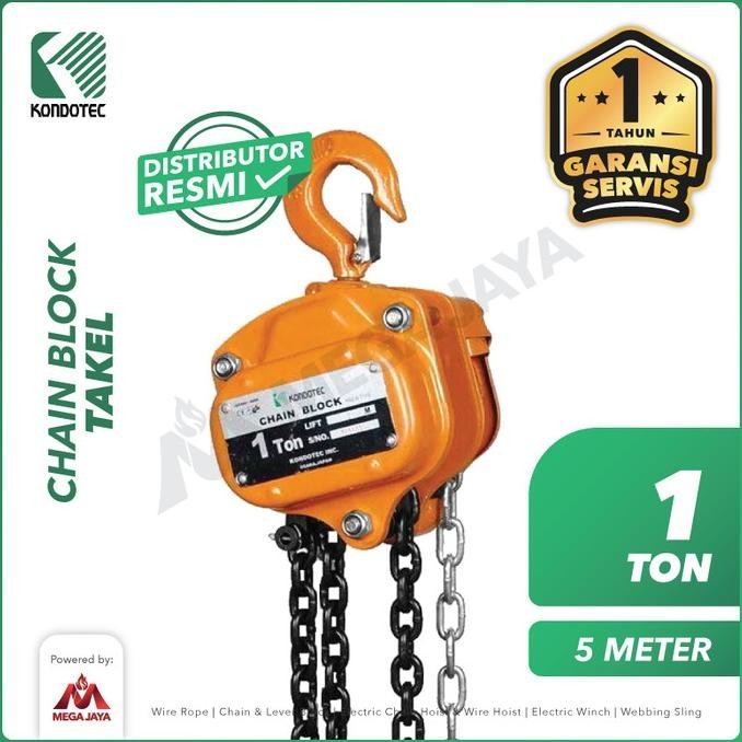 Jual Chain Block / Takel 1 Ton X 5 Meter Kondotec | Shopee Indonesia