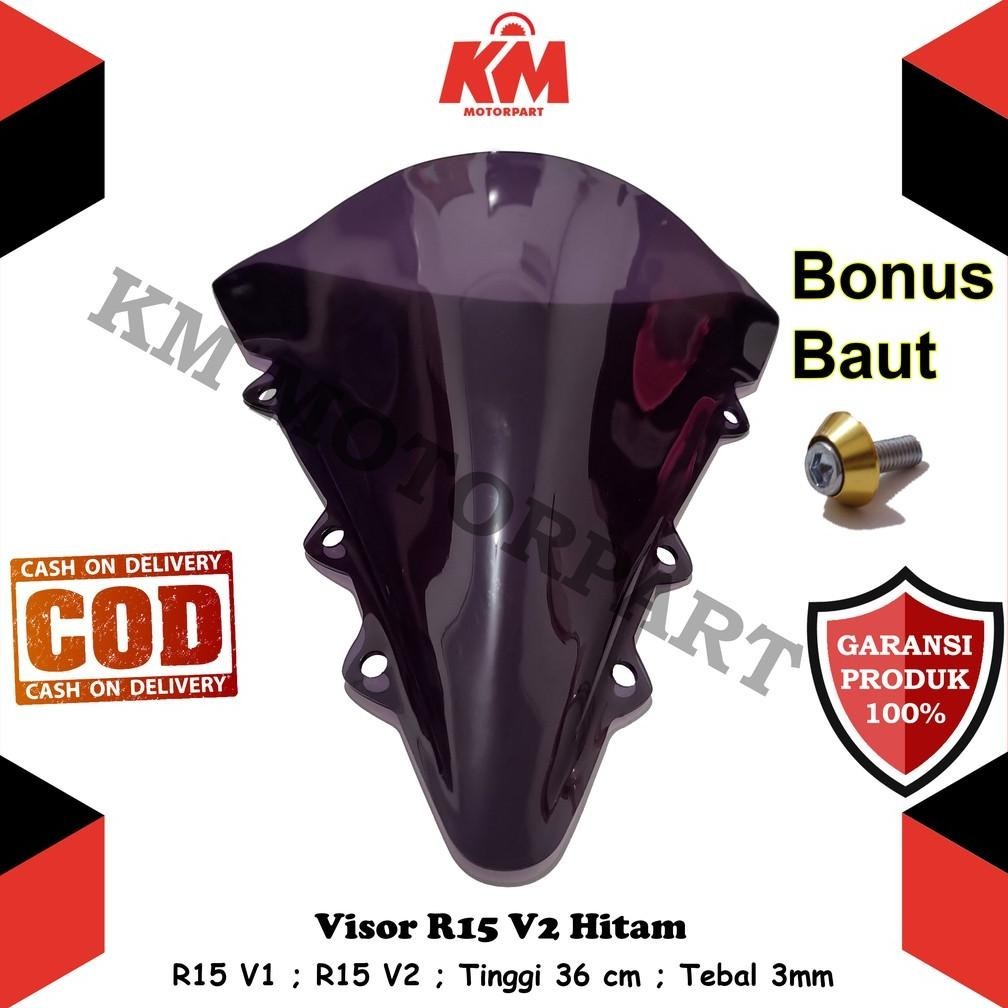 Jual Visor Windshield Yamaha R15 V1 R15 V2 Lama Jenong Tinggi 36 cm ...