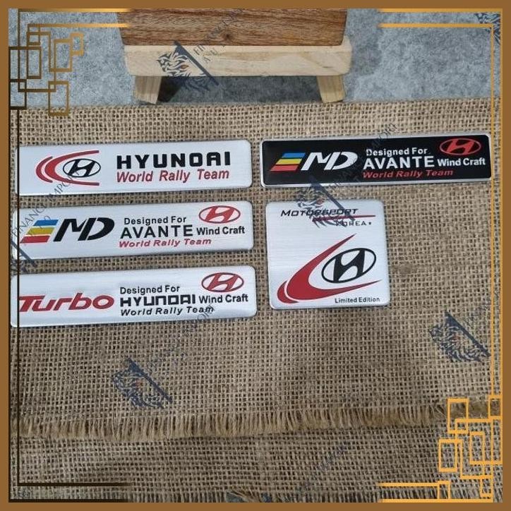 Jual [FCP] EMBLEM 3D ALUMUNIUM HYUNDAI TURBO HYUNDAI WORLD RALLY TEAM ...