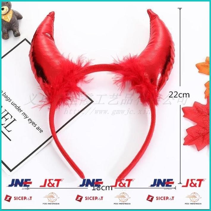 Jual BISMILLAH HBDV BANDO DEVIL IBLIS DEVILMAN TANDUK BULU HEADBAND ...