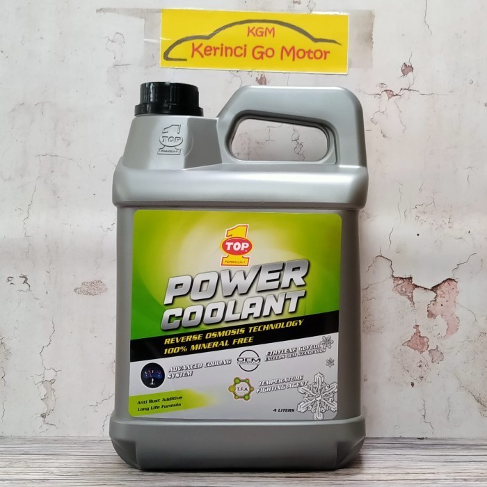 Jual Top 1 Power Coolant 4L - Air Radiator Coolant Hijau Top 1 4L ...