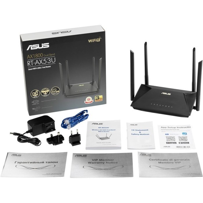 Jual Asus Rt-Ax52 Dual Band Wifi 6 Ax1800 Extendable Router With Aimesh ...