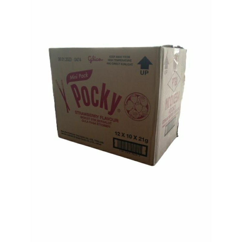 Jual Pocky Mini Strawberry Per Dus Isi 12Pack x10Box x 22Gr | Shopee ...