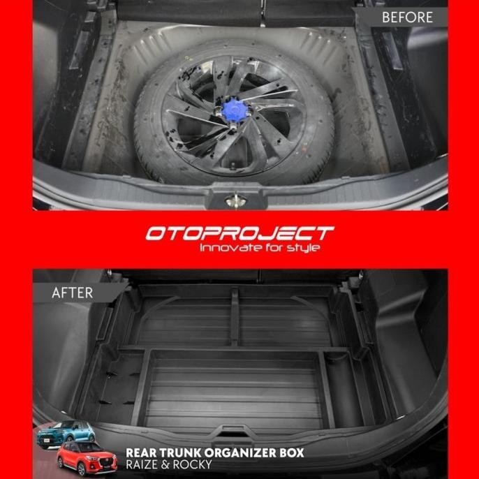 Jual Box Console Rear Trunk Organizer Bagasi Mobil Raize Rocky ...