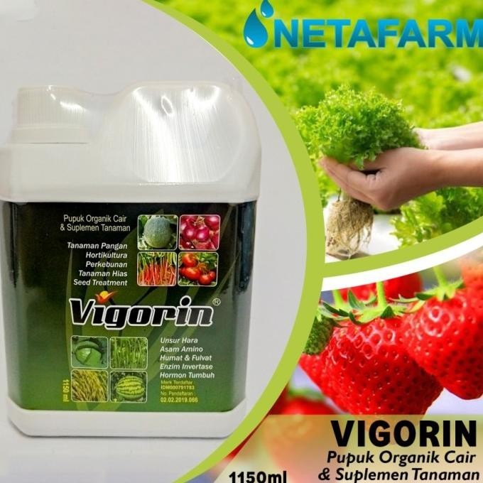 Jual Pupuk Organik Cair & Suplemen Tanaman VIGORIN 1150 ml NHS | Shopee ...