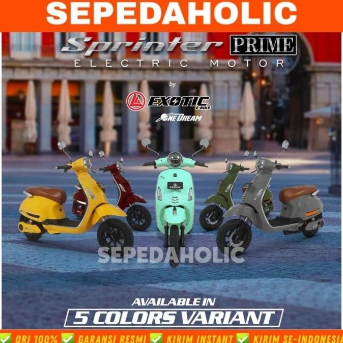 Jual PROMOOO SEPEDA MOTOR LISTRIK EXOTIC SPRINTER PRIME 1200 WATT ...