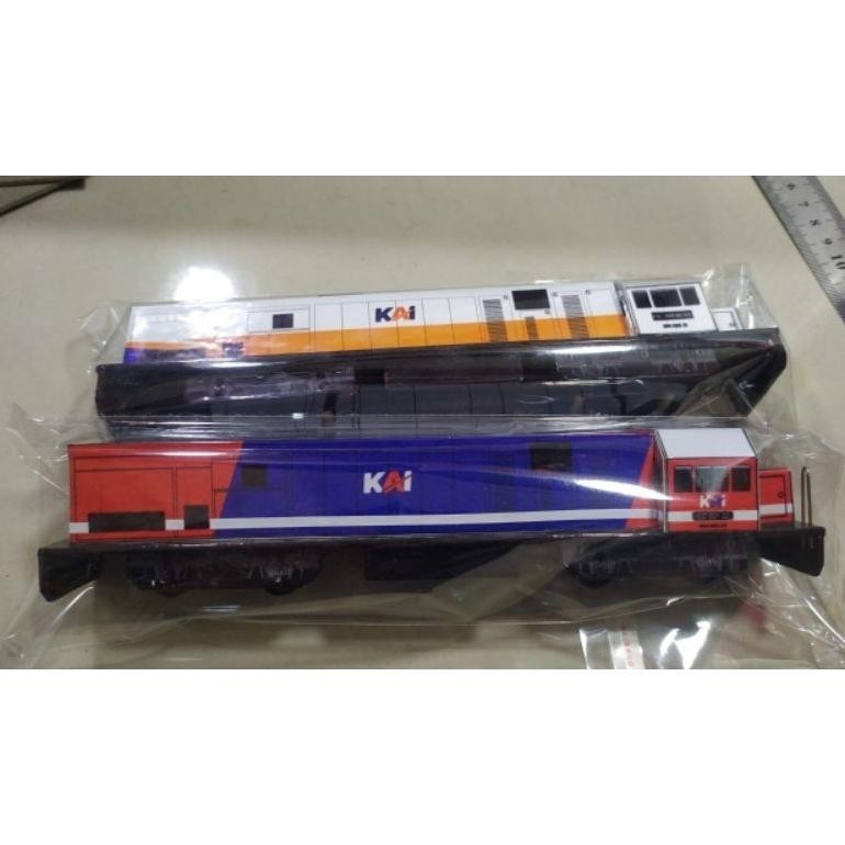 Jual Y 76 Mainan Miniatur Kereta Api Lokomotif Cc201 Merah Biru