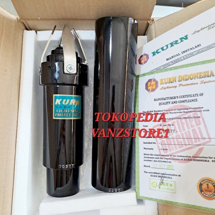 Jual BERMUTU ASLI 100% Penangkal petir radius KURN r60 - r80 , bukan ...