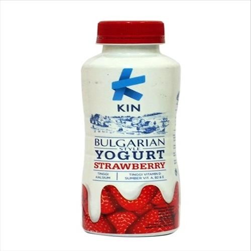 Jual S14631 KIN BULGARIAN STRAWBERRY A2 YOGURT DRINK 200ML BOTOL MAJU ...
