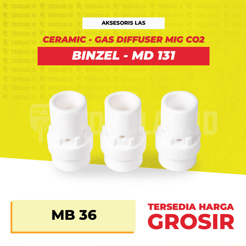 Jual Ceramic Keramik Gas Diffuser MB36 MIG Torch CO CO2 MD-131 MB-36KD ...