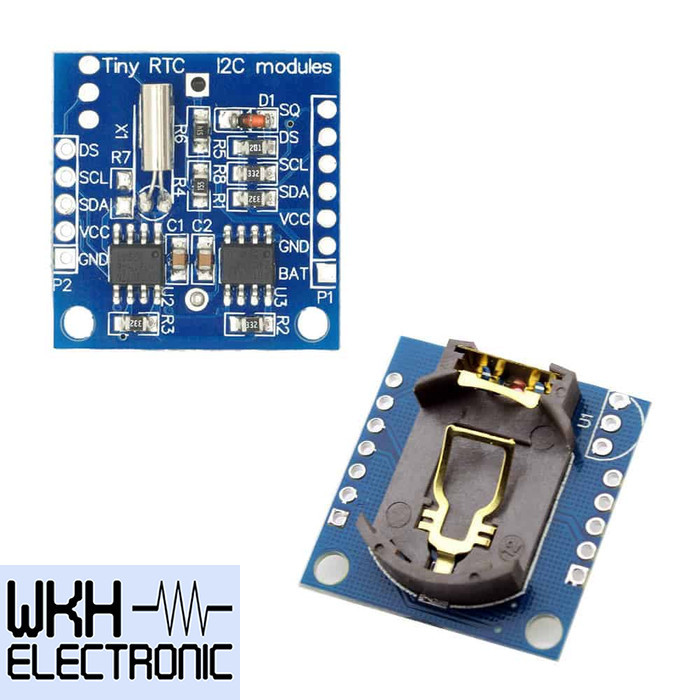 Jual (WKH) TINY DS1307 AT24C32 REAL TIME CLOCK RTC DS 1307 MODULE I2C ...