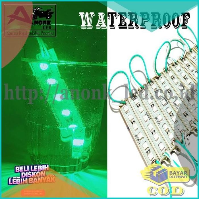 Jual Lampu Led Modul DC 12V 6 Mata Strip SMD 5050 per1pc (Hijau) 8JVLZ4 ...