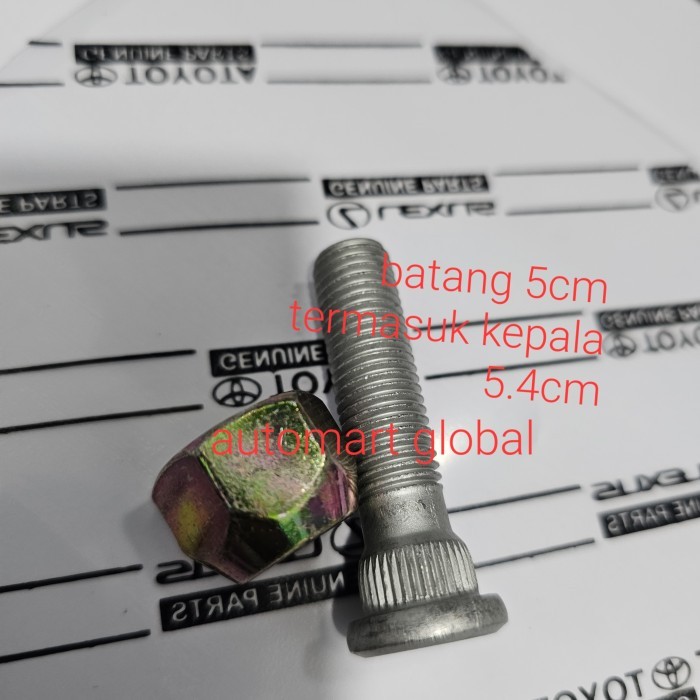 Jual Baut roda Innova baut roda Avanza baut roda Fortuner pajero 6cm ...