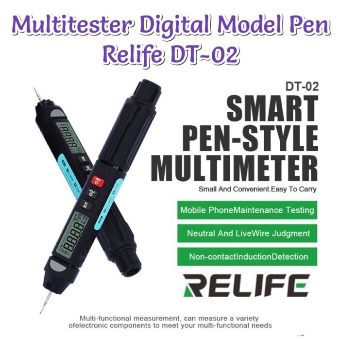 Jual Multitester / Tester Pen Digital Relife Type Dt-01 Multi Fungsi ...