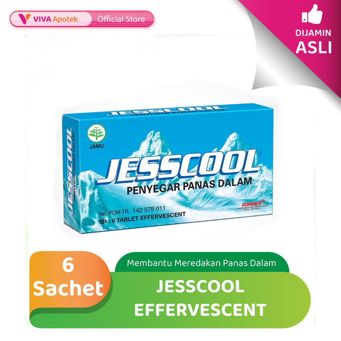 Jual Jesscool Effervescent Membantu Meredakan Panas Dalam (6 Sachet ...
