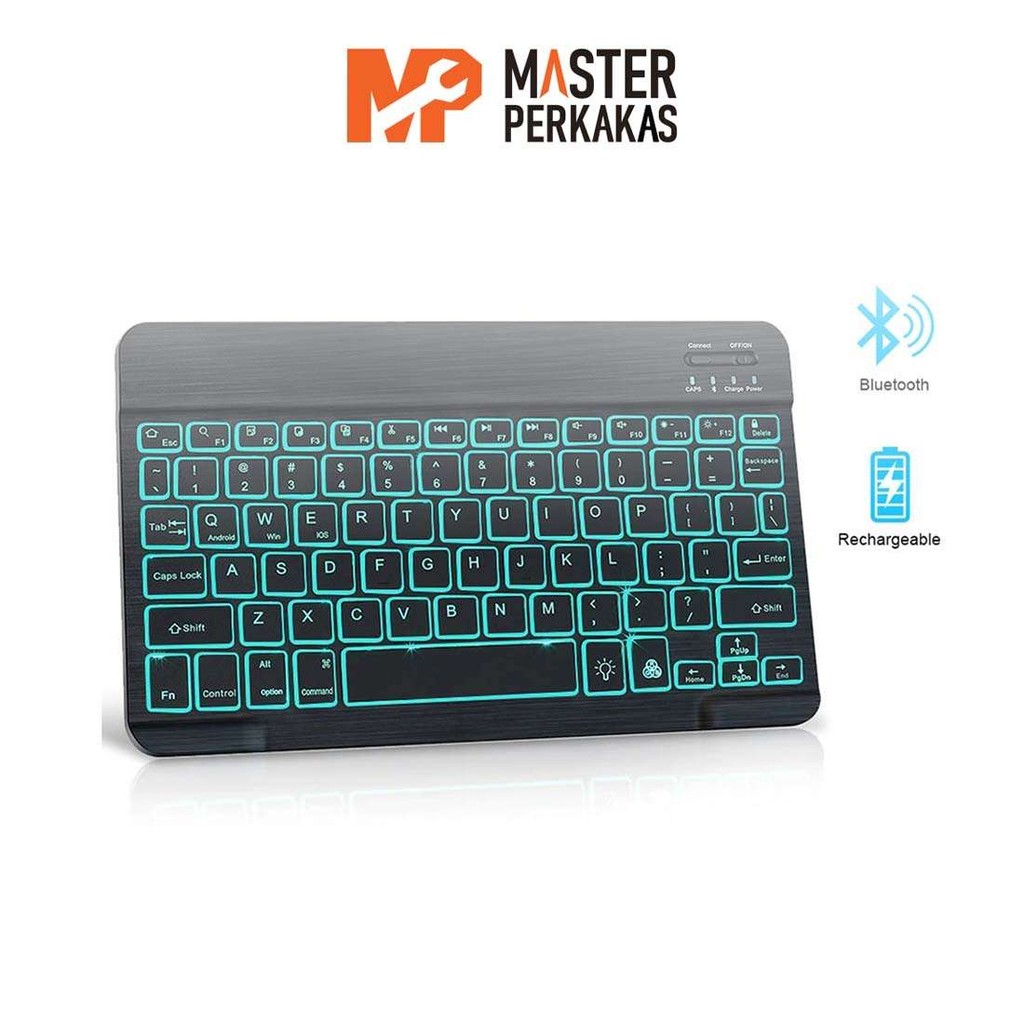 Jual Keyboard Bluetooth Backlight RGB MP / Universal Android IOS ...