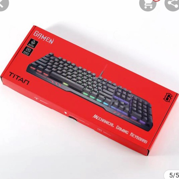 Jual Hot! Keyboard Mechanical Gaming blue switch rgb Gamen Titan ...