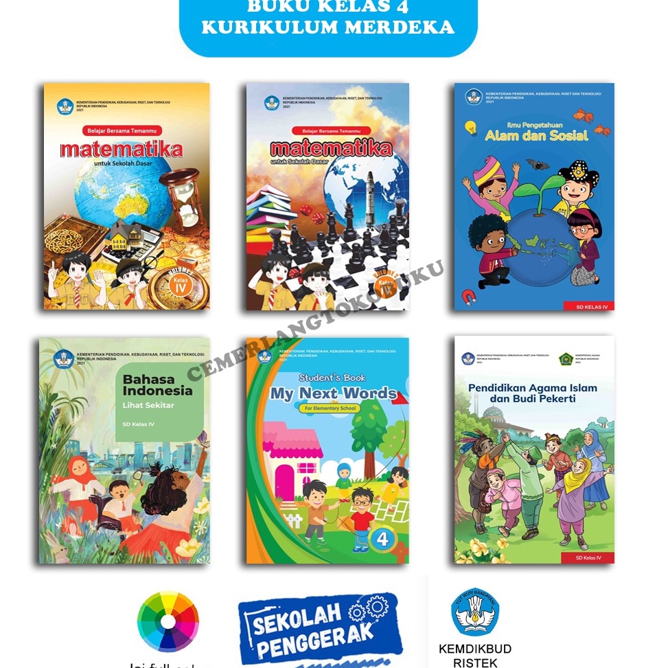 Jual BUKU PAKET KELAS 4 SD KURIKULUM MERDEKA Harga Promo | Shopee Indonesia