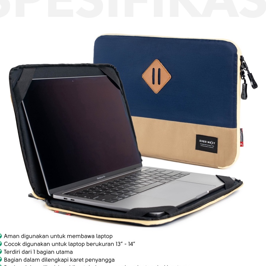 Jual [D91 ] Evernext - Tas Laptop Soft Case Laptop 13”-14