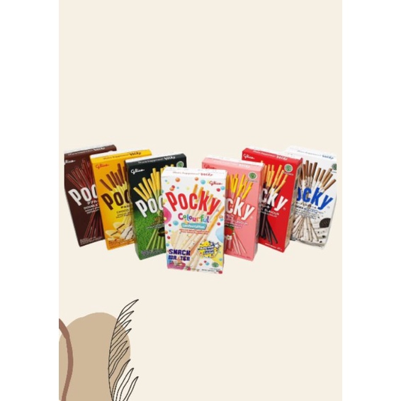 Jual Glico Pocky Mini pack 22gr/coklat/strawberry/cookies and cream