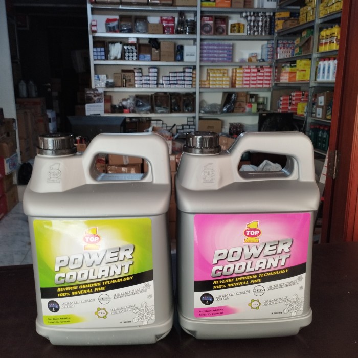 Jual Air Radiator Top 1 Coolant Hijau Ukuran 4 Liter | Shopee Indonesia