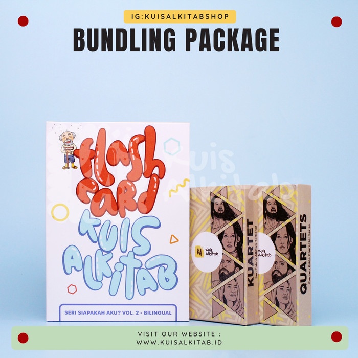 Jual Bundling Flashcard Vol.2+Kuartet Kuis Alkitab/Mainan Kristen ...