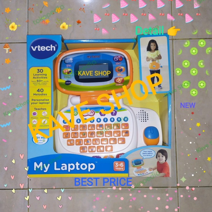 Jual HOT SALE!!! VTECH MY LAPTOP ORANGE MAINAN EDUKASI ANAK - NEW - ORI ...
