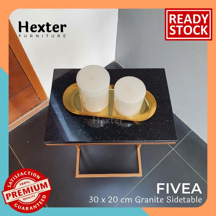 Jual Fivea - Meja Marmer Side Table Nakas Marmer Besi Bedside Table ...