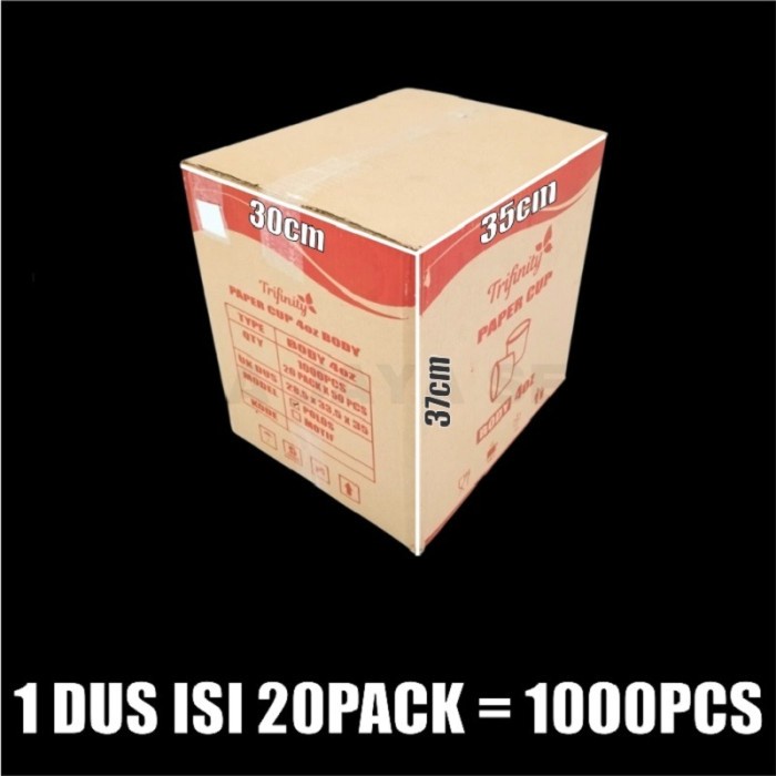 Jual Paper Cup 4oz 1000pcs Gelas Kertas Ice Cream Eskrim Murah Surabaya ...