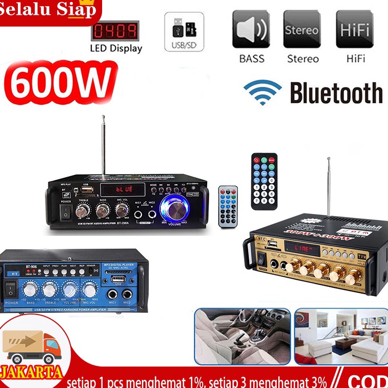 Jual Stok Terbaru.. 600W BT-298A Power Ampli Amplifier Bluetooth ...