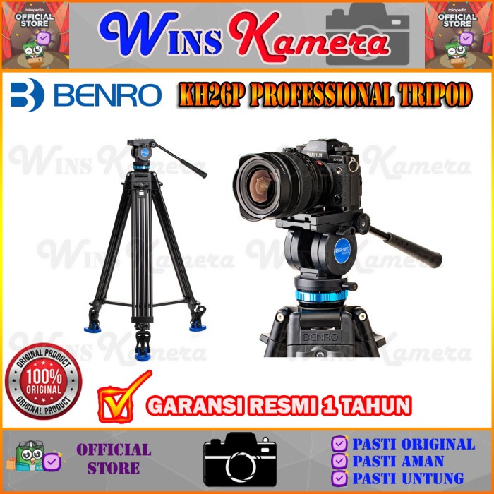 Jual BENRO KH26P Profesional Video Tripod Original Shopee Indonesia