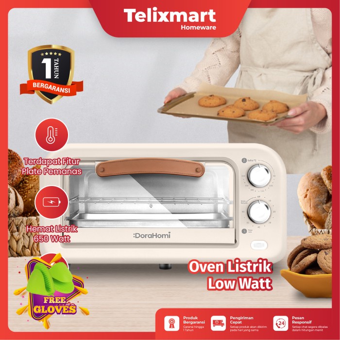 Jual OVEN LISTRIK LOW WATT ELECTRIC OPEN KUE ALAT PANGGANG 12L | Shopee ...