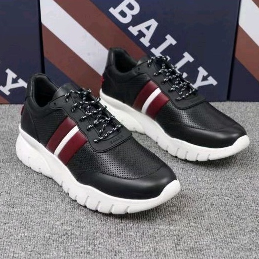 Jual sepatu bally sneaker full kulit asli shoes men hitam sepatu pria Shopee Indonesia