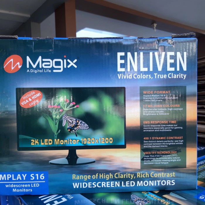 Jual Monitor LED 16 inc Magix Suport HDMI dan VGA | Shopee Indonesia