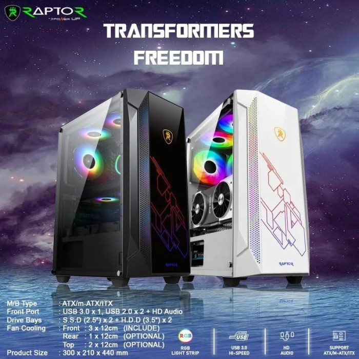 Jual Casing PC Komputer Raptor Fotress | Shopee Indonesia