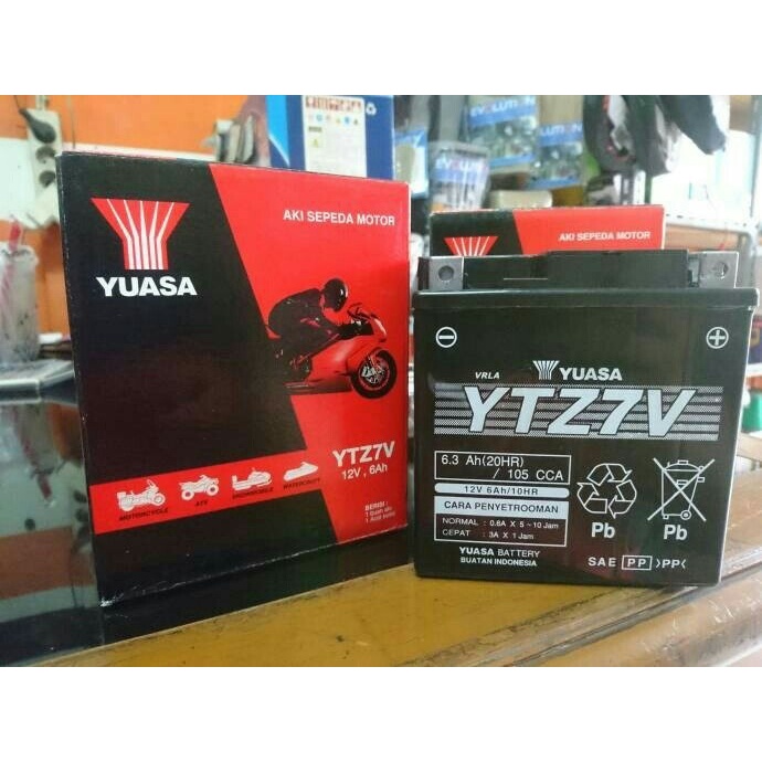 Jual YUASA YTZ7V AKI ORIGINAL AEROX 155 | Shopee Indonesia