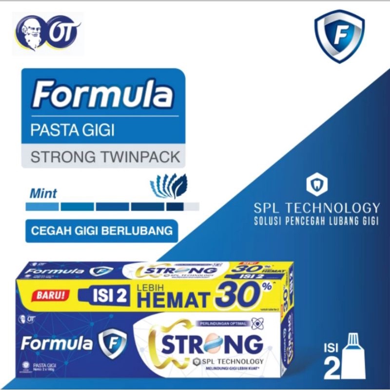 Jual FORMULA PASTA GIGI STRONG PROTECTION 160GR TWIN PAK ORIGINAL 100% ...