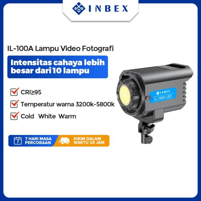 Jual INBEX IL-100A Studio LED Video Light Studio Strobe Flash Lampu ...