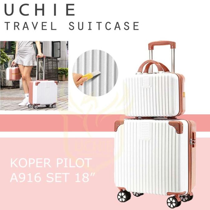 Jual [ UCHIE ] KOPER PILOT 18 INCH CABIN SIZE | Shopee Indonesia