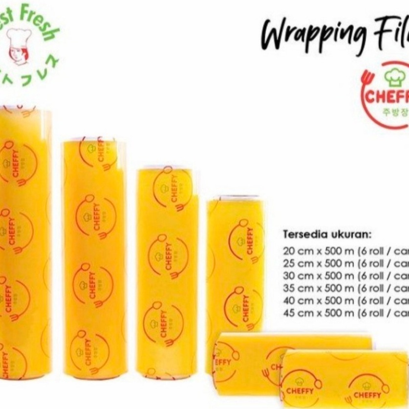Jual 웃Hsf CHEFFY WRAPPING ROLL 40 cm x 500 meter PLASTIK KEMASAN ...